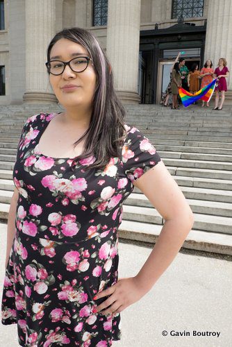 Brielle Beardy : « Le 1er juillet 2017, je vais me tenir rangée en solidarité avec d’innombrables autres personnes autochtones qui résistent à Canada 150. »