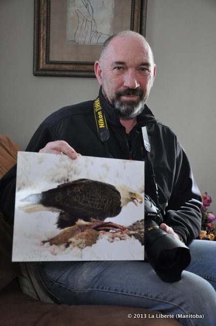 Jean-Pierre Grosemans a mêlé ses deux passions, la photographie et les animaux sauvages, pour remporter pour la seconde fois le Prix du Canadian Geographic pour la meilleure photo de vie sauvage 2013.