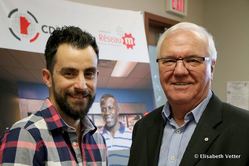 Grégory Pascal et Raymond Poirier se retrouvent régulièrement pour discuter autour du projet de Grégory, Activ’eau.