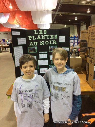 Jonah Lemoine et Maden Simard ont participé au succès de l’école La Source au concours annuel Western Manitoba Science Fair, à Brandon.