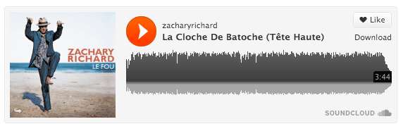 La cloche de Batoche par Zachary Richard.