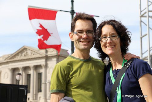 Deux paroissiens de la Cathédrale, Mireille Fréchette et son mari Kevin Gallay sont « heureux » d’avoir participé à la Rencontre mondiale sur la famille.