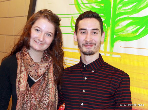 Chloé Freynet-Gagné, Justin Johnson et Amber O’Reilly (absente de la photo) seront les ambassadeurs de la francophonie manitobaine lors du Forum des jeunes ambassadeurs de la francophonie des Amériques qui aura lieu à Winnipeg du 23 au 30 juin prochain.