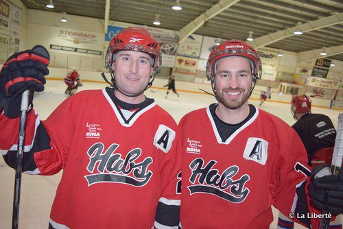 Patrick Gauthier et Réjean Carrière. La joie d’être sur la glace.