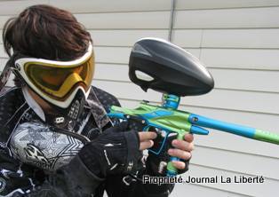 Antoine Grenier-Togneri en tenue de paintball