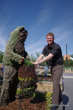 Kevin Hunter dans le Nature playground