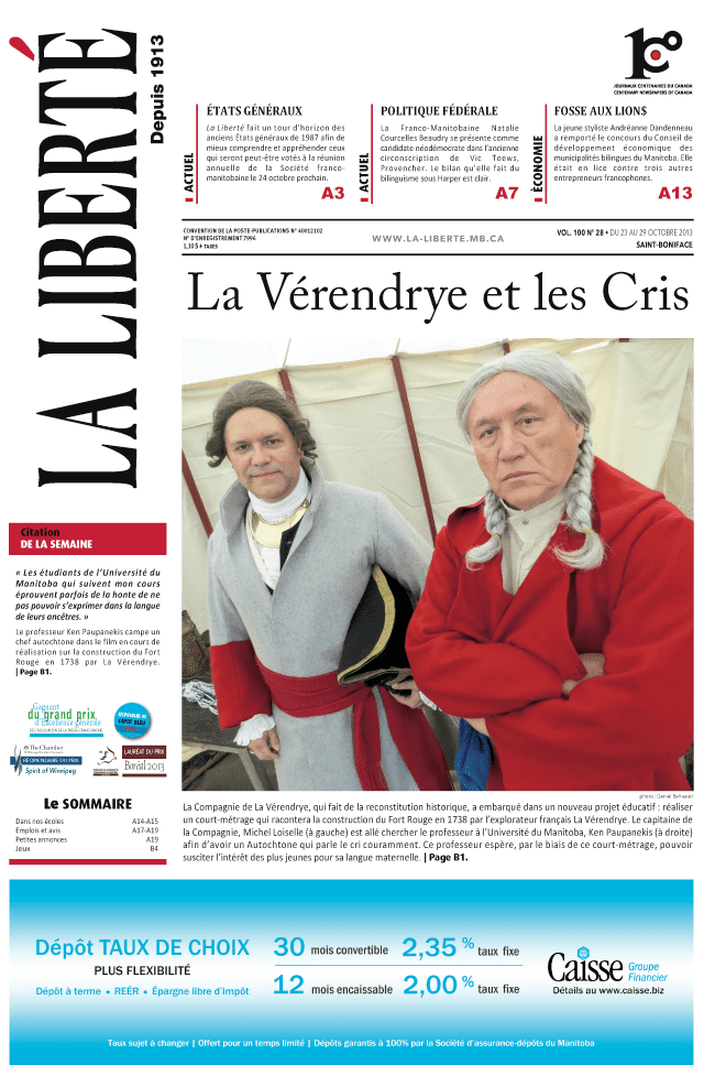 La Liberté du 23 octobre 2013.