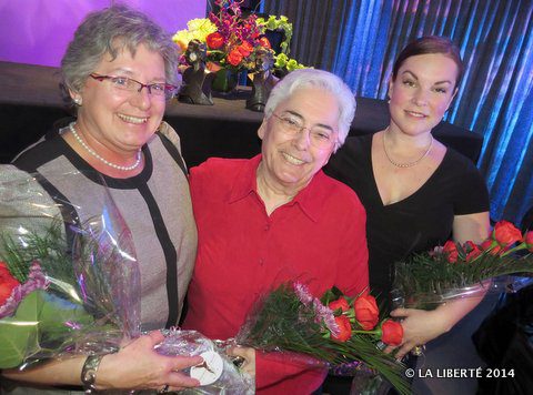 Diane Dornez-Laxdal, Jacqueline Blay et Christine Lamontagne, lauréates du Prix Riel.