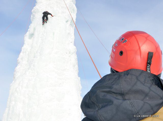 La tour de glace est ouverte depuis le 27 décembe.