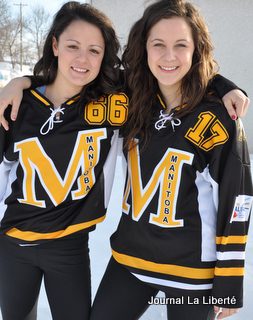 Ringuette Karine Sabourin et Brianne Sabourin