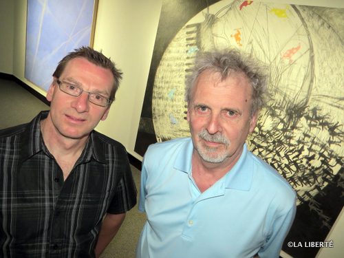 Roger Lafrenière et Doug Smith, dont l’exposition Divergences « n’est qu’un début » de leur collaboration.