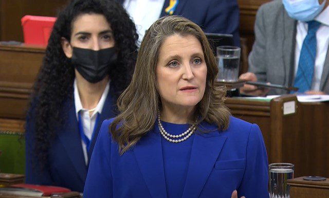 Chrystia Freeland. (Photo : Capture d’écran)