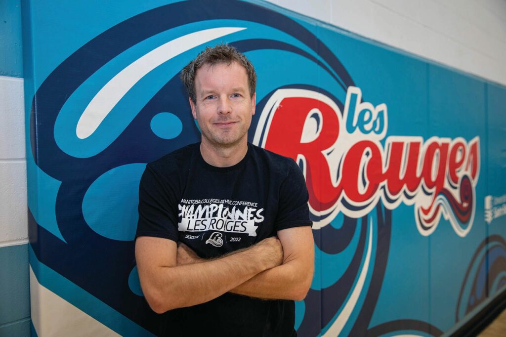 Justin Légaré, entraîneur- chef des Rouges. Photo : Marta Guerrero