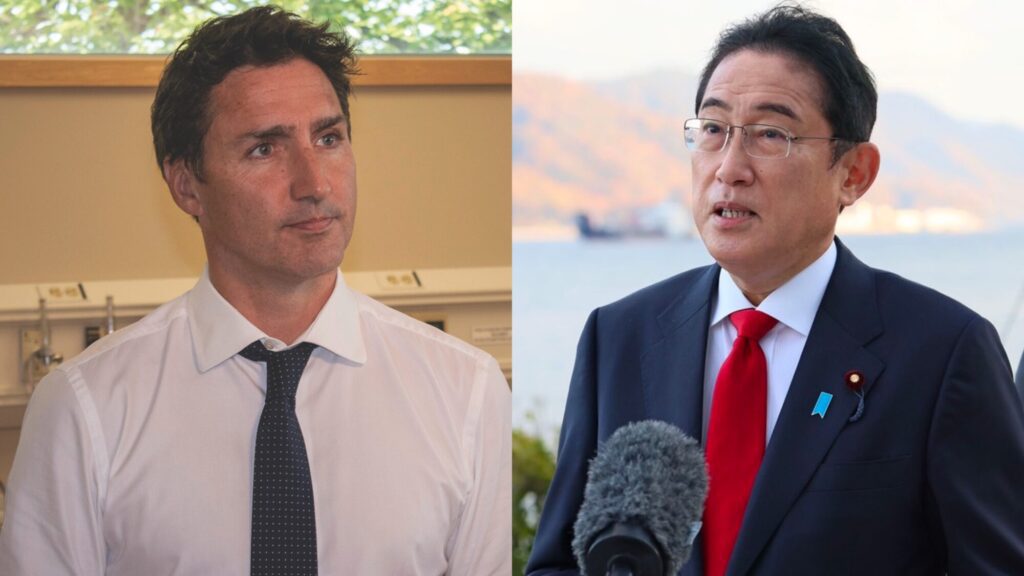 Justin Trudeau et Fumio Kishida