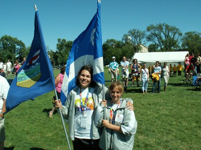 Un grand rassemblement : les Jeux de la francophonie canadienne. En 2005, ils ont eu lieu à Winnipeg. Photo : Jeux de la francophonie canadienne