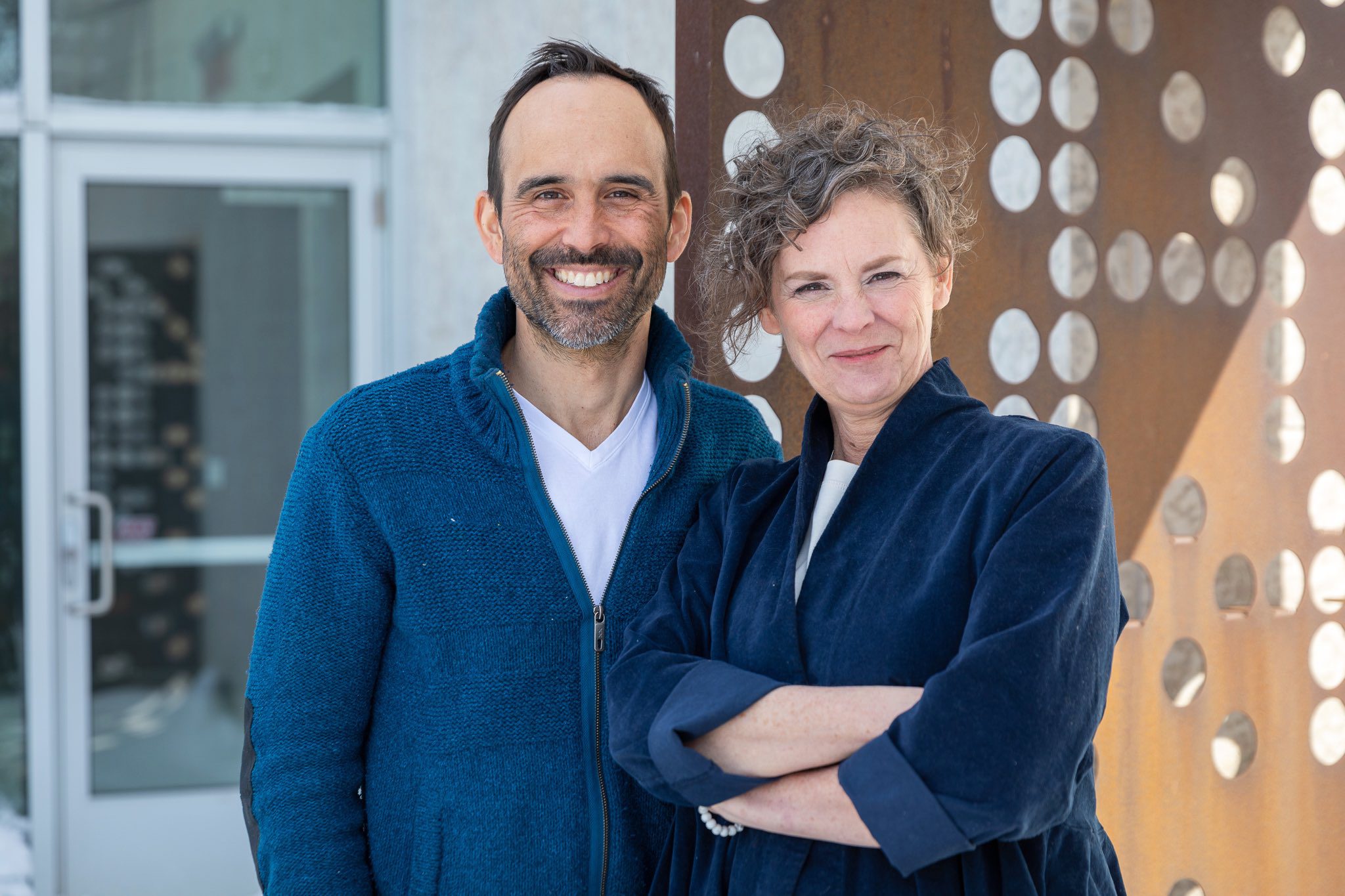 Charles Clément, producteur Manito Médias, et Danielle Sturk, réalisatrice