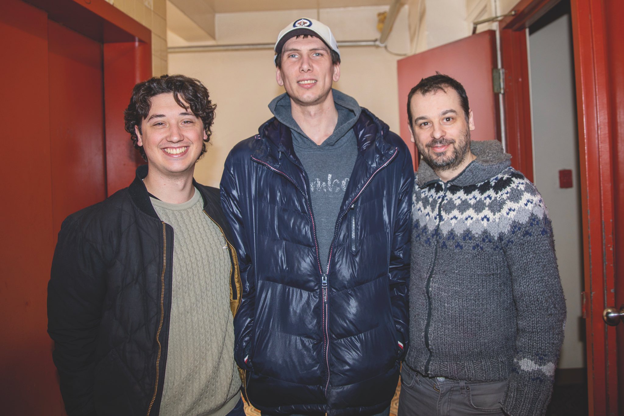 Kieran Tozeland-MacDonald, Aaron Paquin et Sébastien de Lazzer