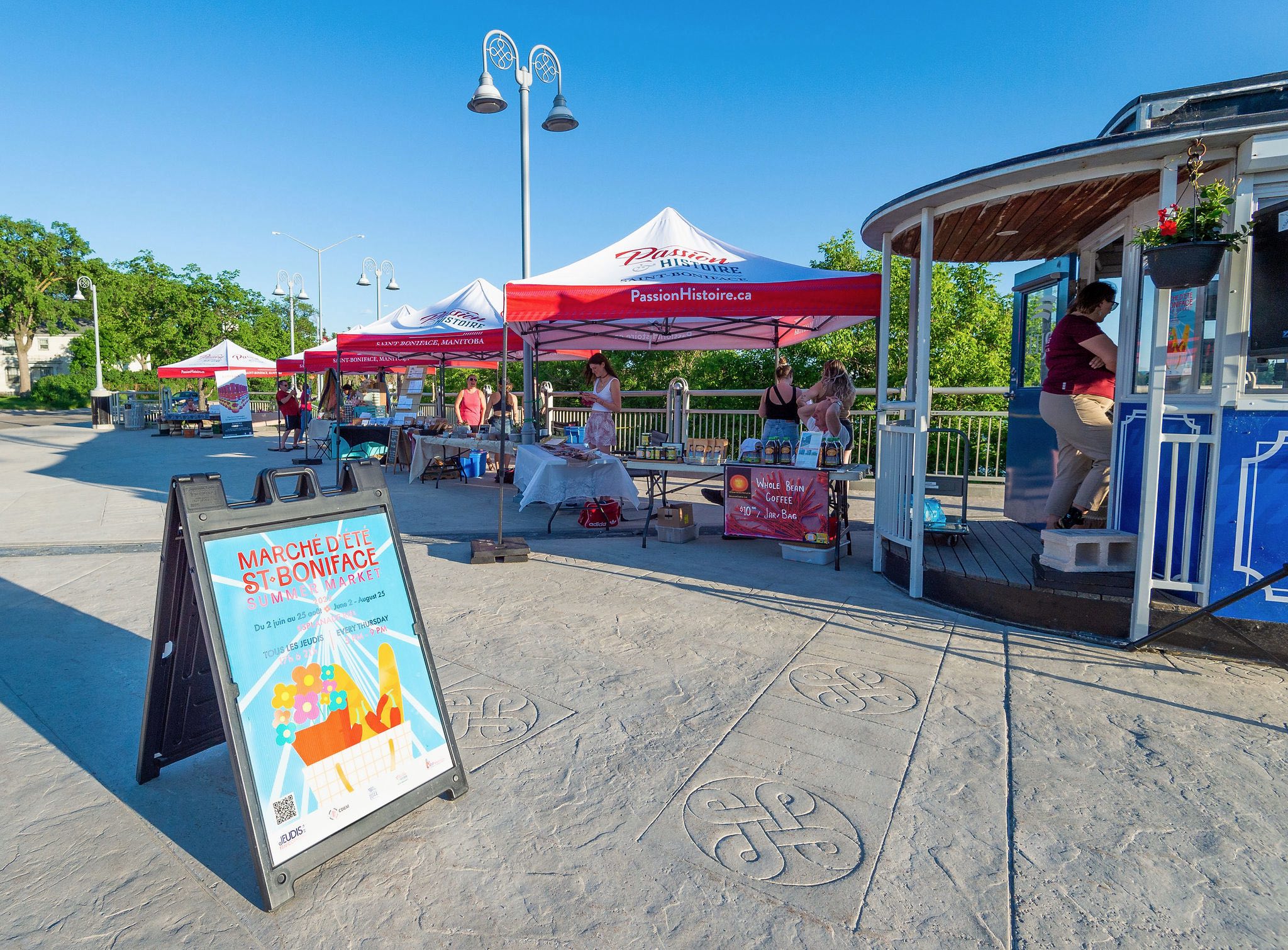 Le marché d'été de Saint-Boniface