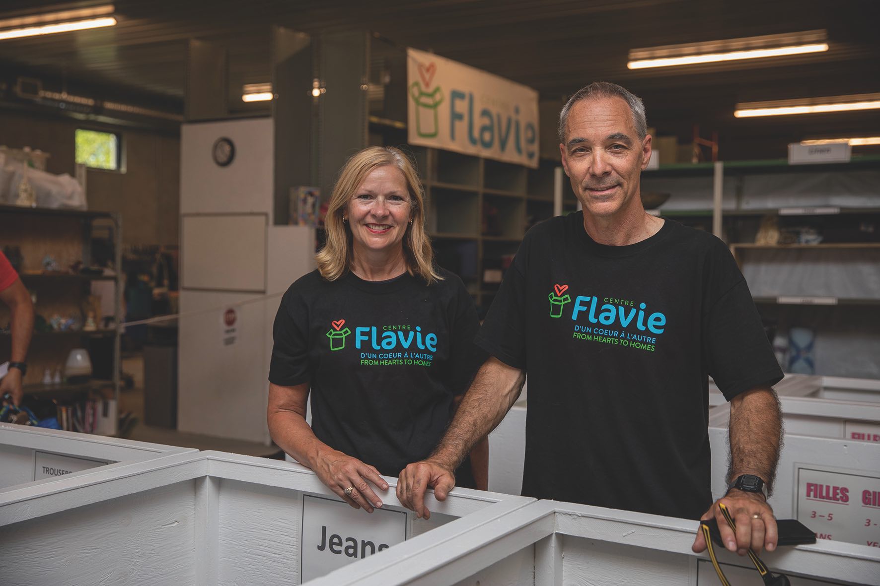 Julie Turenne-Maynard, présidente du CA, et Gilbert Vielfaure, directeur général du Centre Flavie