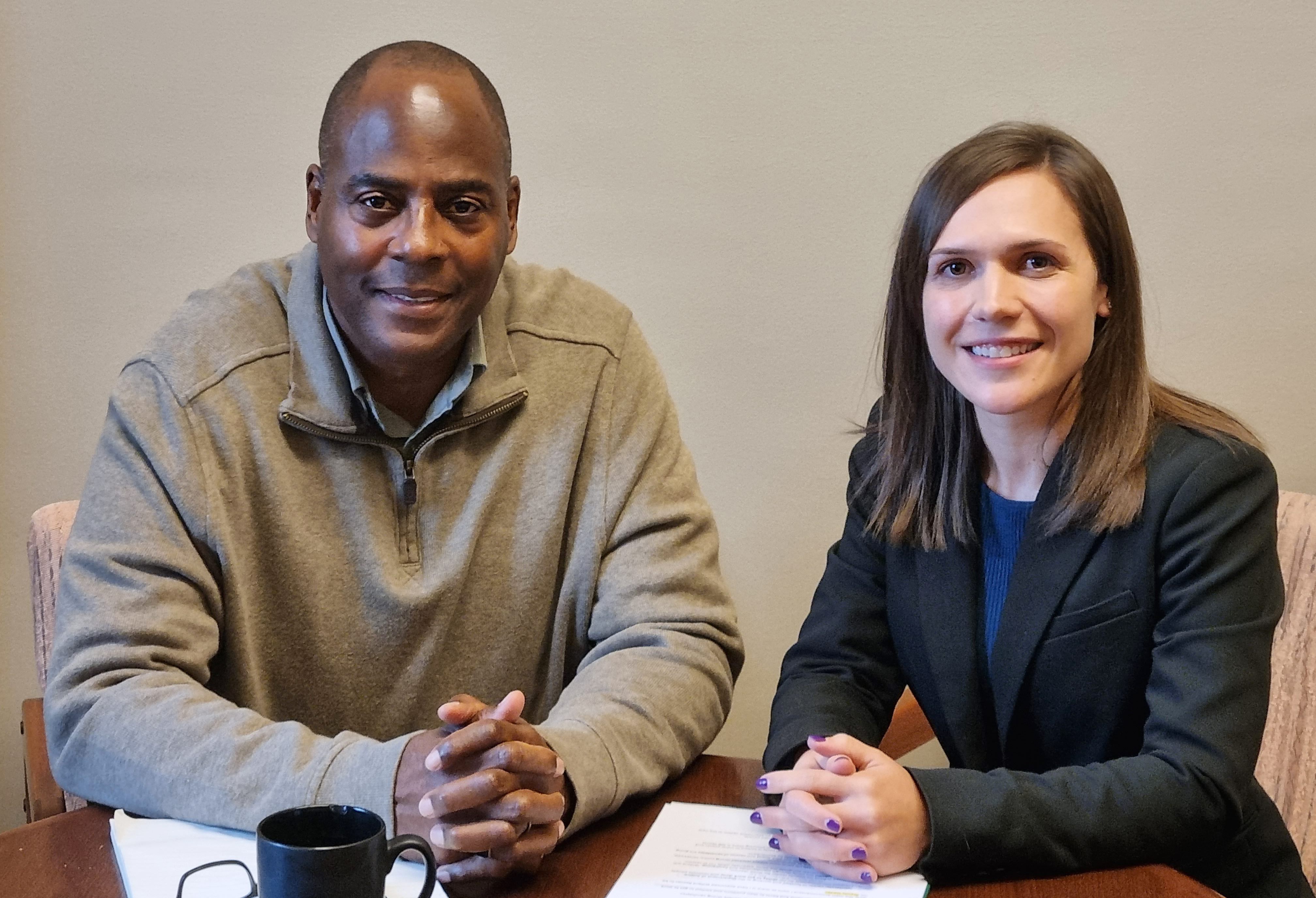 Willard Reaves et Cindy Lamoureux.