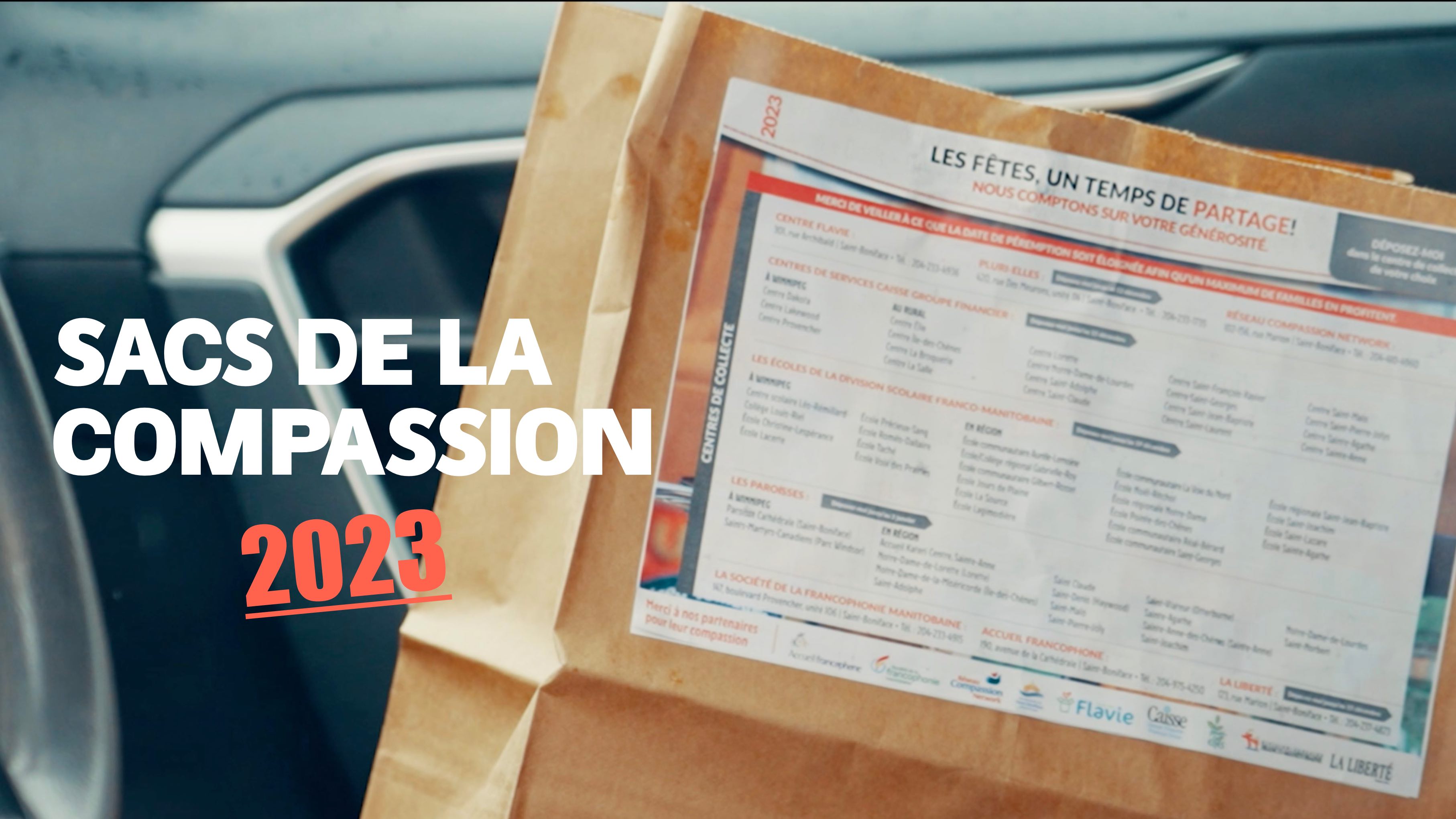 Sacs de la compassion 2023.