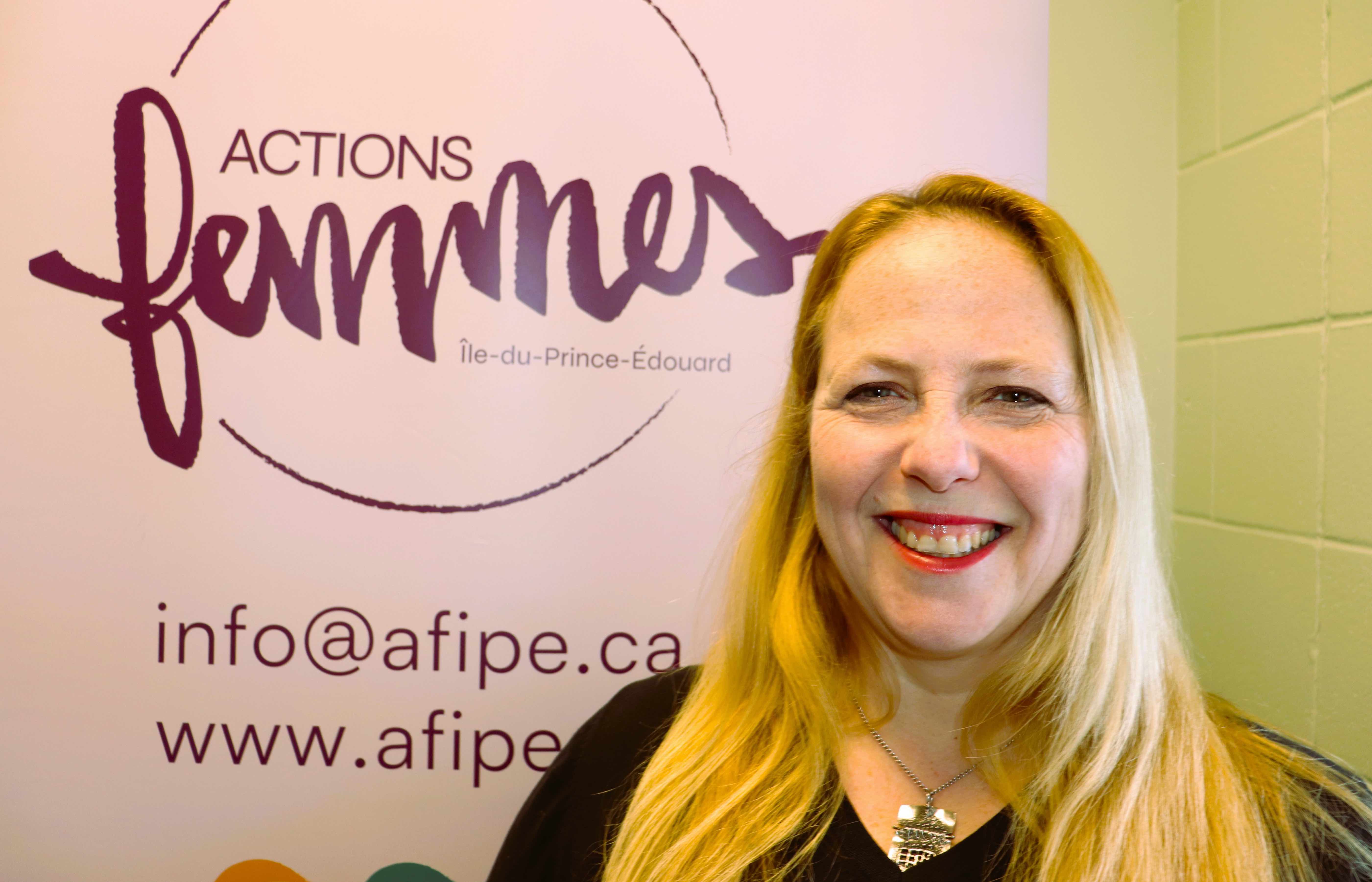 Annick Mondat Allemann est directrice générale d’Actions Femmes I.P.É, un organisme qui représente les femmes acadiennes et francophones de l’Île-du-Prince-Édouard.