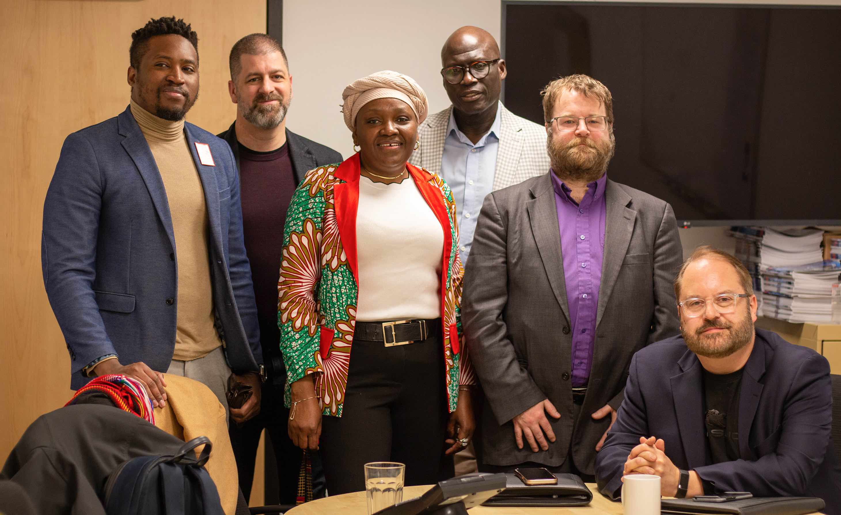 Beydi Traore, Alexandre Côté, Deborah-Zita Somakoko, Mamadou Ka, Jonathan M. Sears et Brad Kirbyson. 