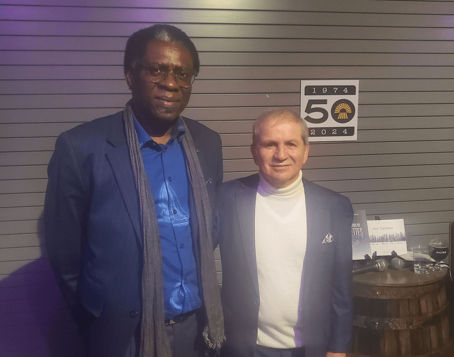 Babacar Léna Diamé Ndiaye (à gauche) et Sante A. Viselli (Photo : gracieuseté de Marie Berckvens)