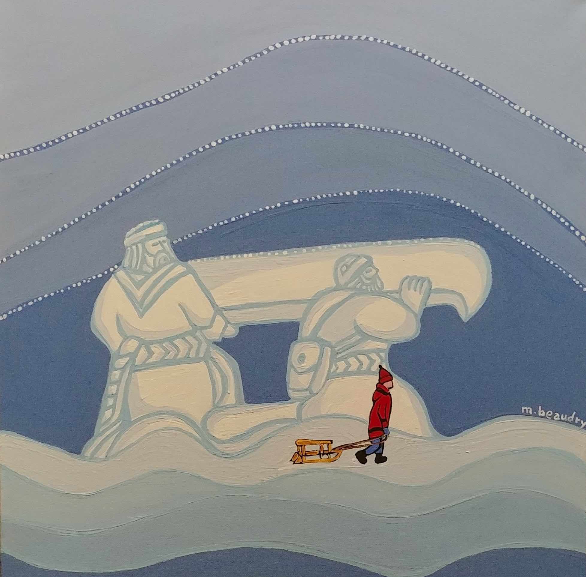 Les sculptures de neige par Marc Beaudry.