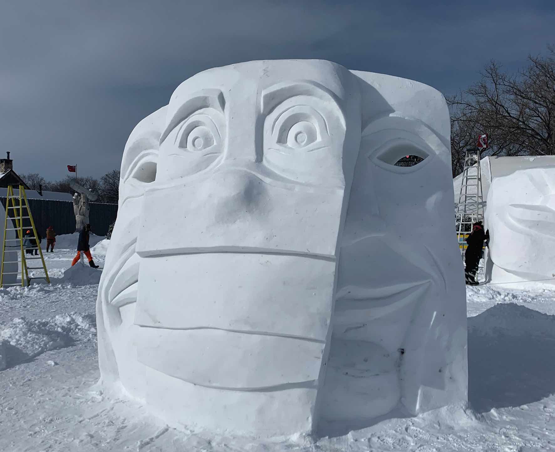 Partie intégrante du Festival du Voyageur et de son identité visuelle, les sculptures de neige ne devraient pas décorer le Parc du Voyageur cette année.