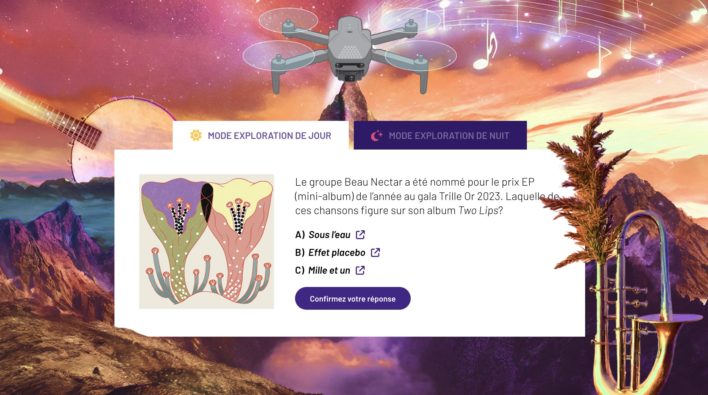 Parmi les nombreux concours offerts par les RVF, le concours Exploration francosphérique permet la découverte de la culture francophone en répondant à des questions en ligne quotidiennement. 