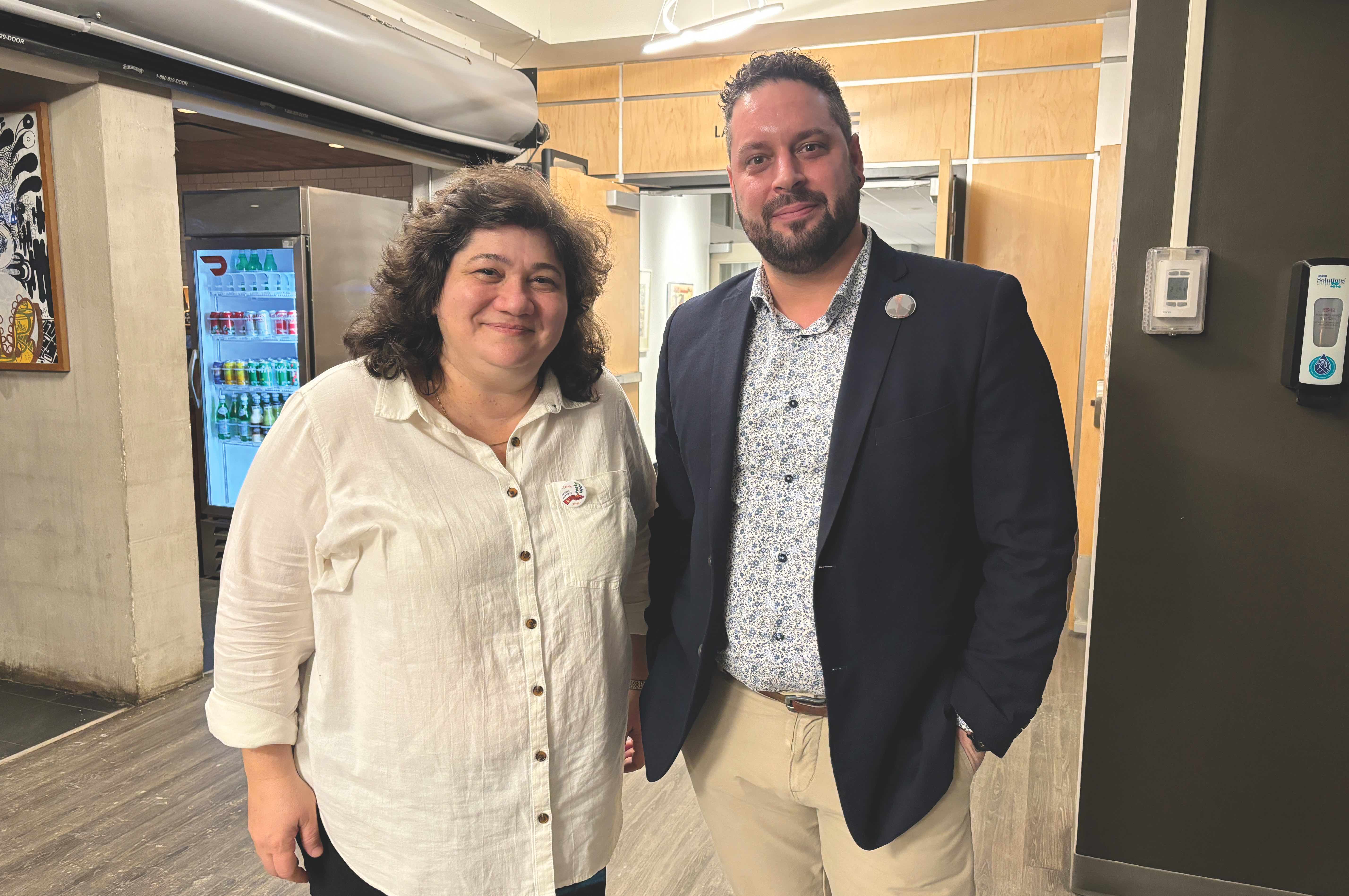 Dre Garine Papazian-Zohrabian et Jérémie Roberge. (photo : Ophélie Doireau)