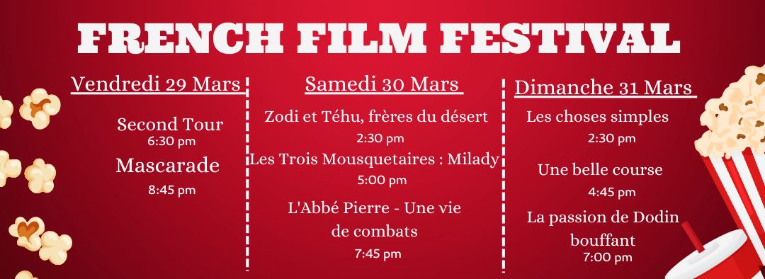 Le programme de cette nouvelle édition du Festival du film français.
