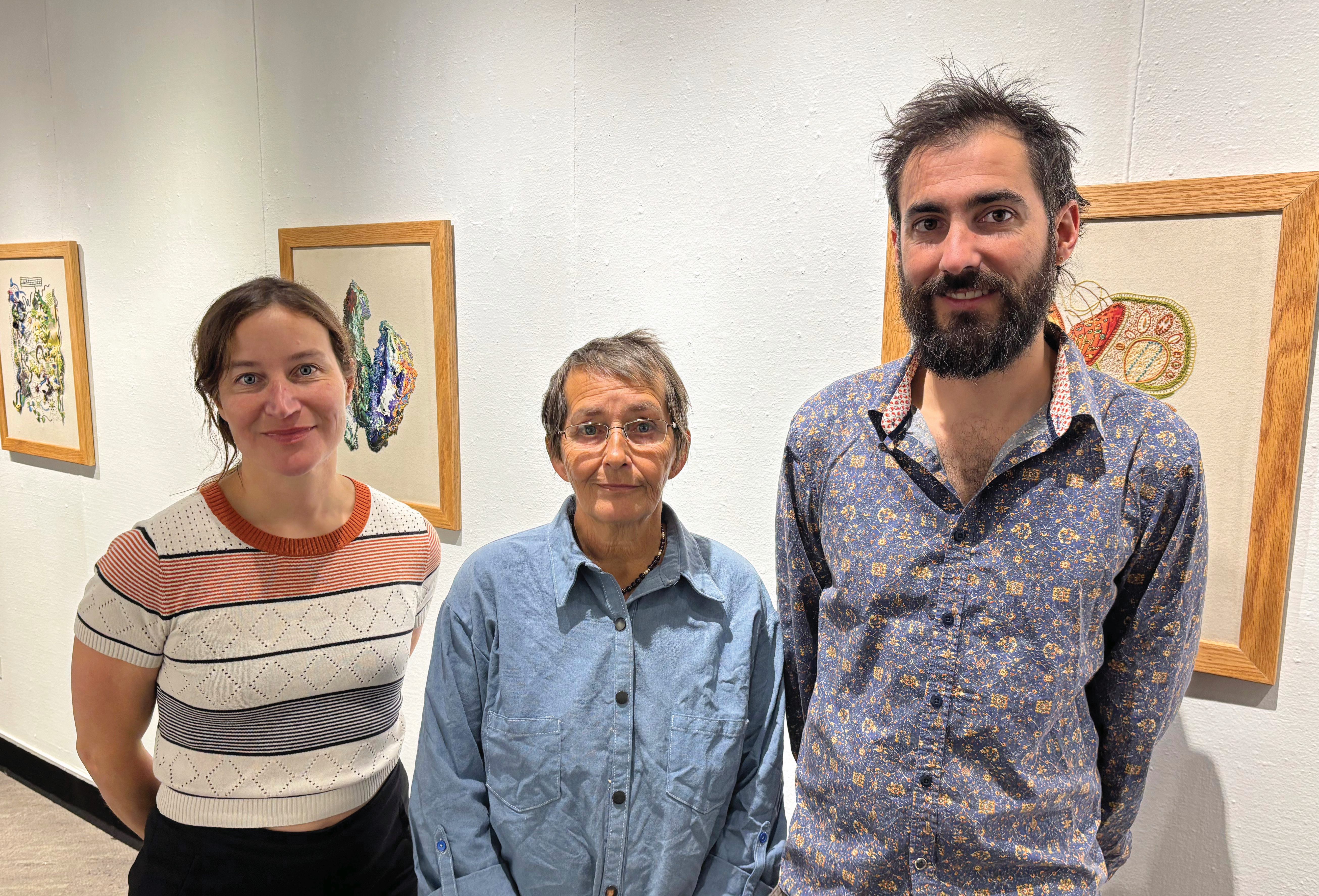 Virginie Hamel, Françoise La Roche et Michel Gignac présentent Aux alentours dans la Galerie du CCFM.