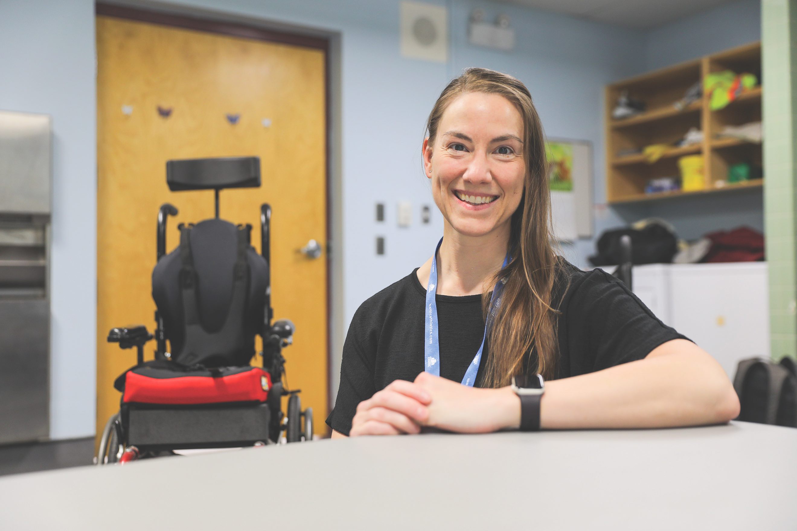Natalie Marion, physiothérapeute à la DSFM.