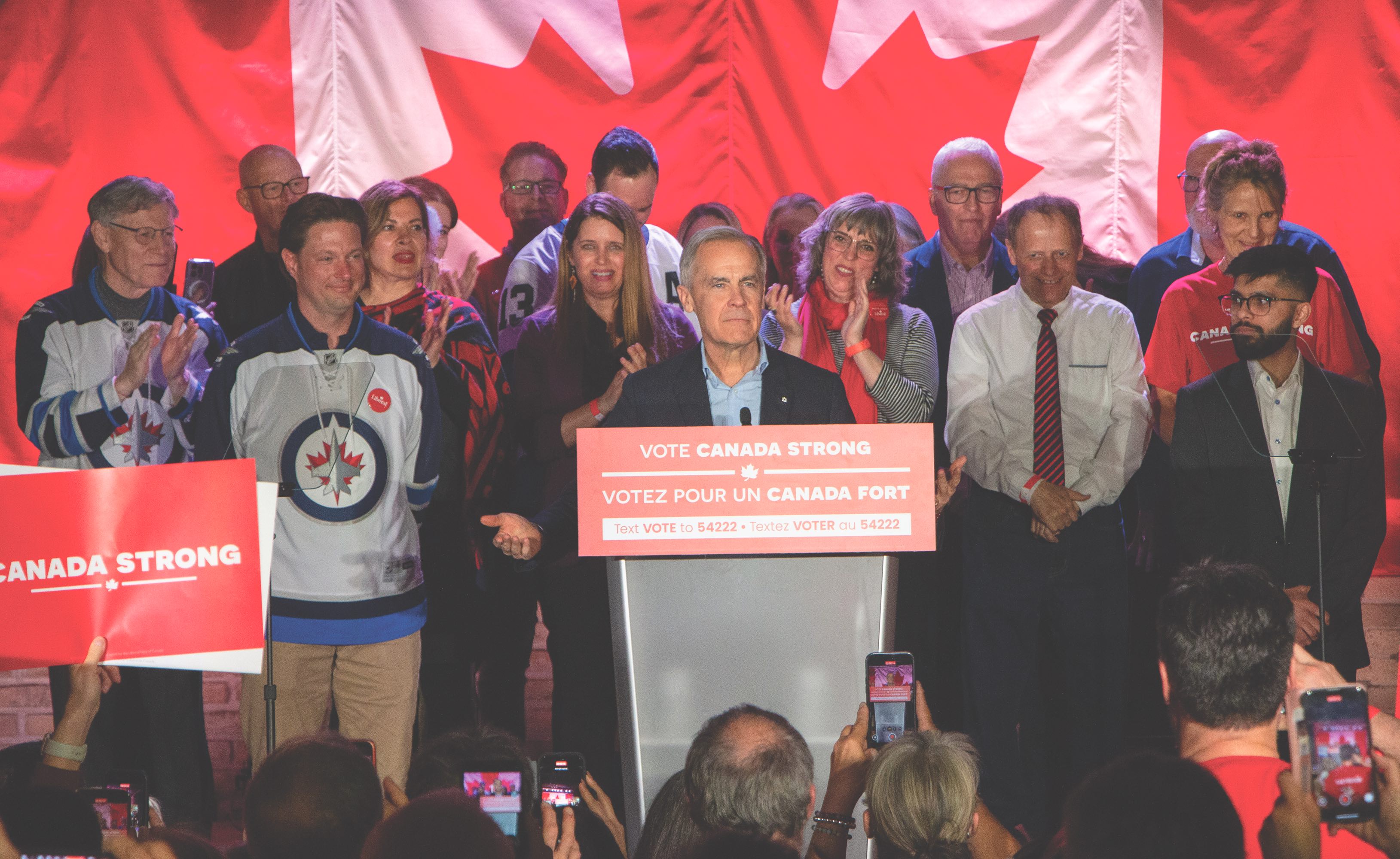 Mark Carney était ce jeudi soir à Winnipeg.