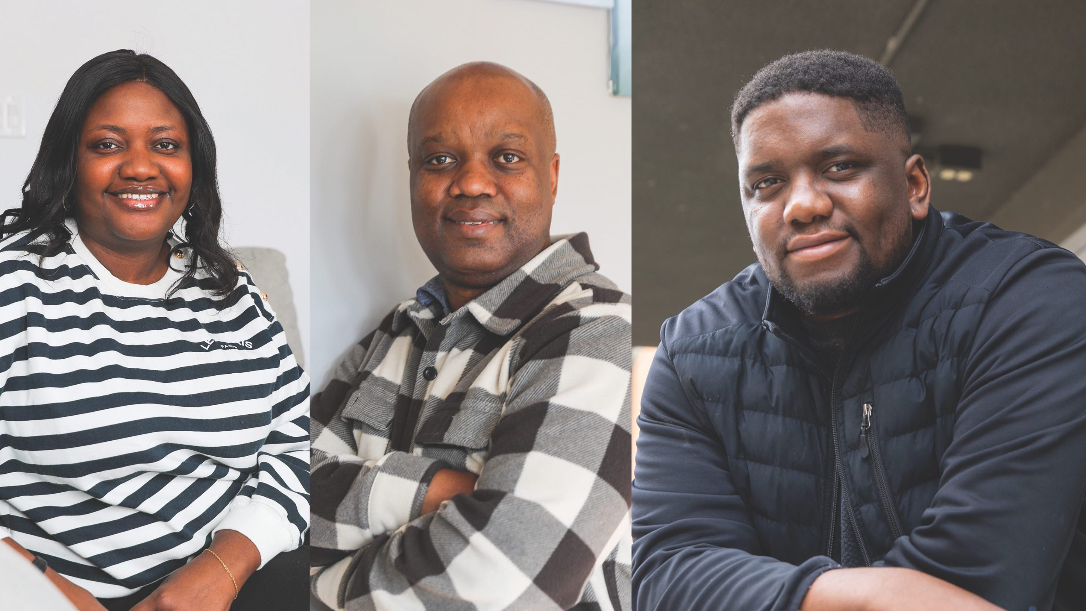 Anna Ndiaye, Alain Karegeya et Diam Ndiaye.