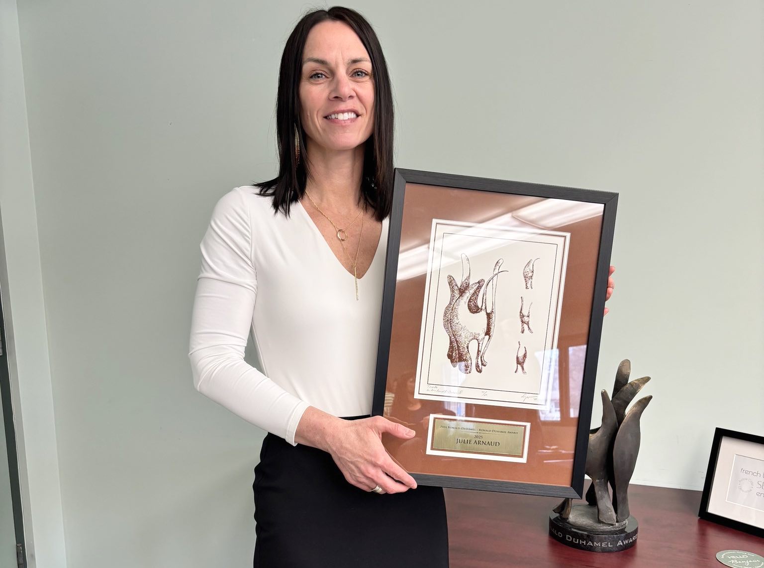 Julie Arnaud, lauréate du Prix Ronald-Duhamel – Ronald Duhamel Award pour 2025.