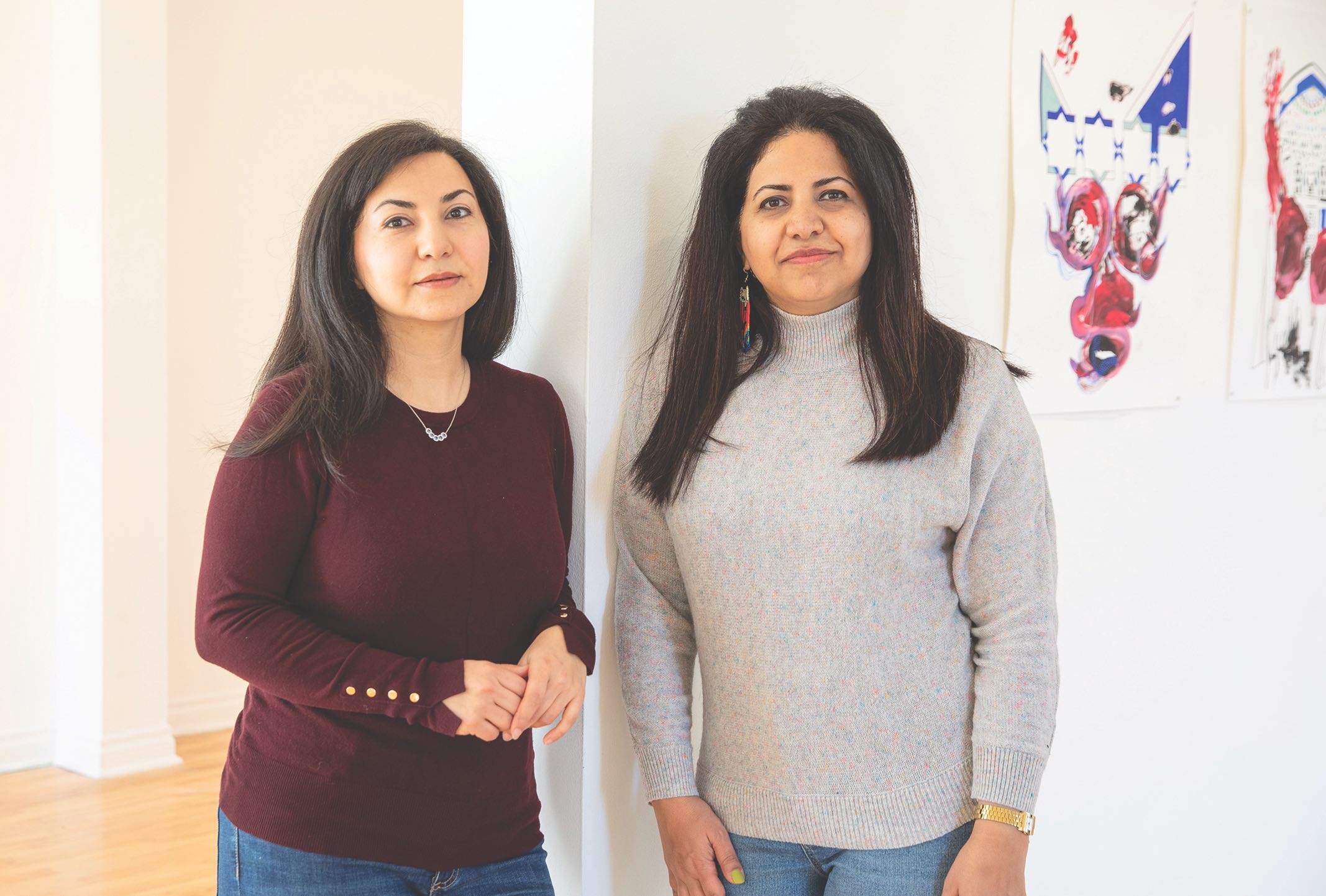 Mancy et Farzaneh Rezaei, sœurs et artistes.