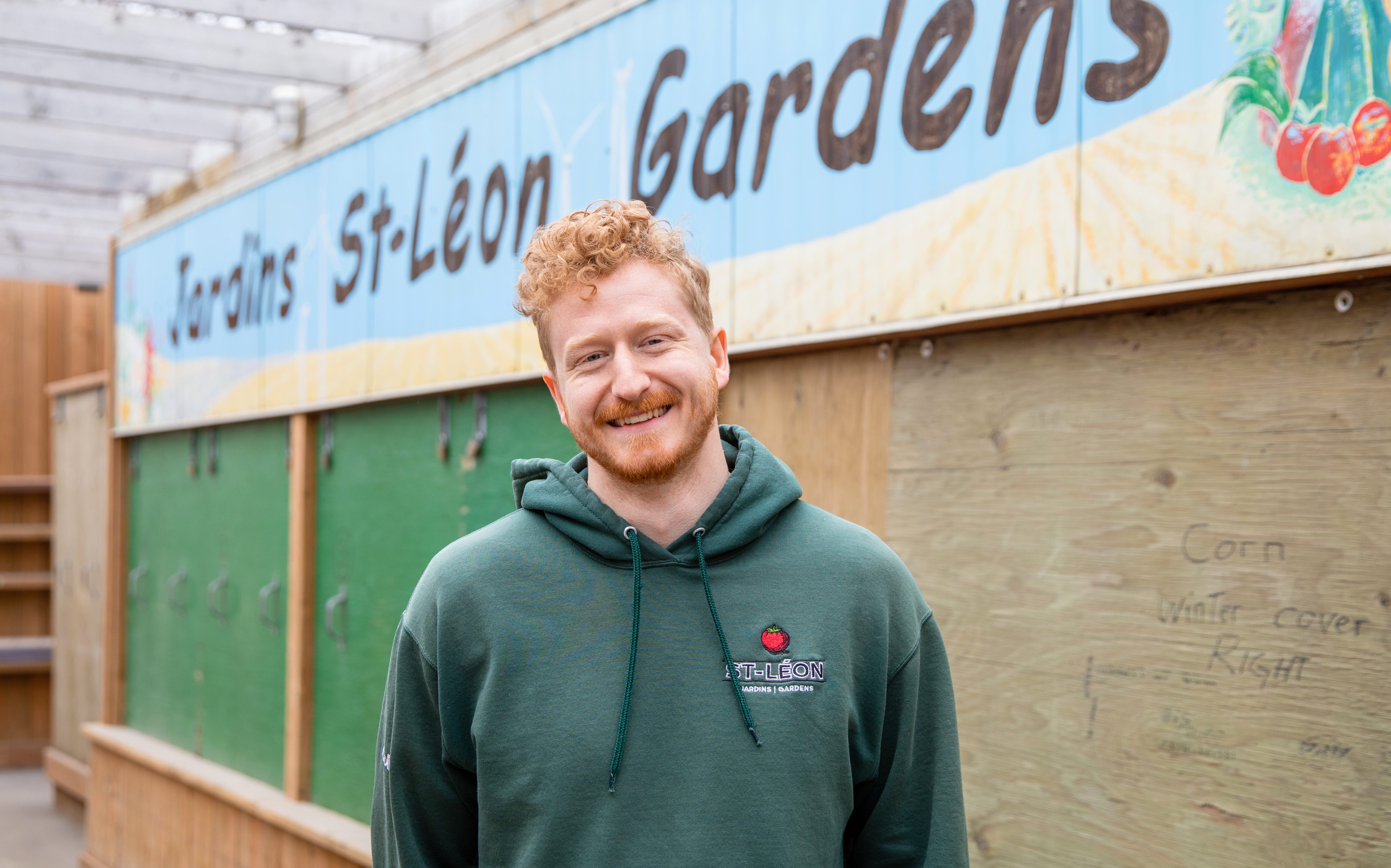 Colin Rémillard, copropriétaire des Jardins St-Léon, a repris l’affaire en 2016.