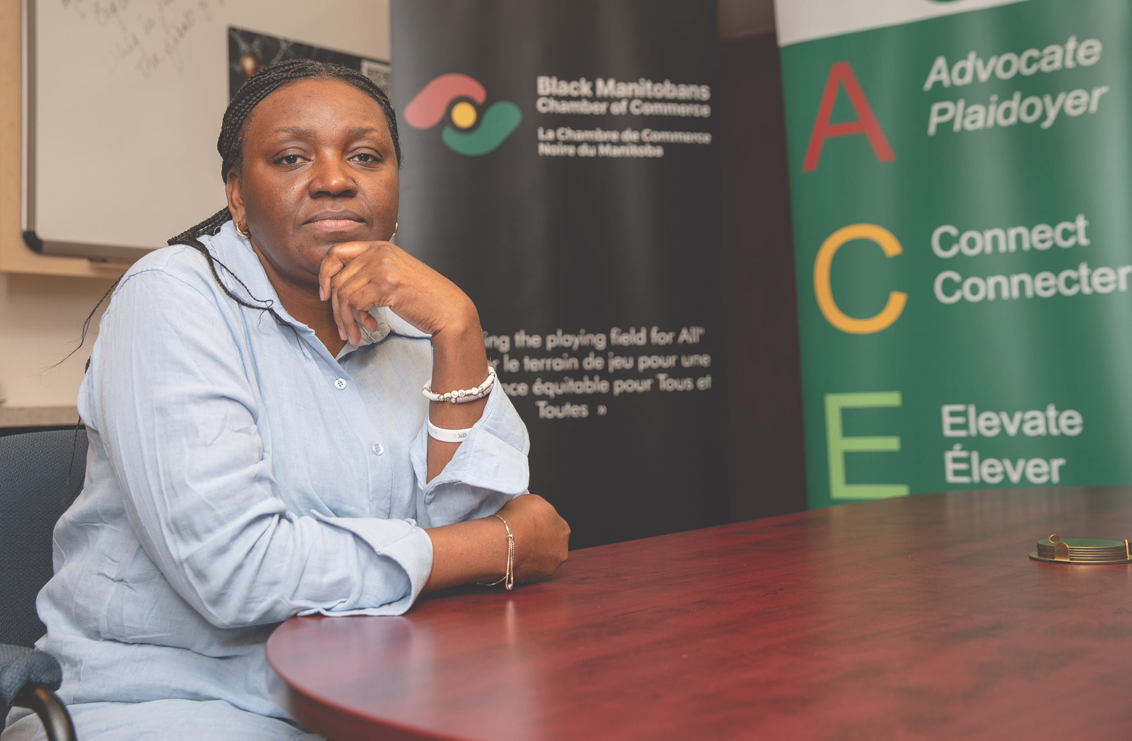 Zita Somakoko, présidente de la Chambre de Commerce Noire du Manitoba.