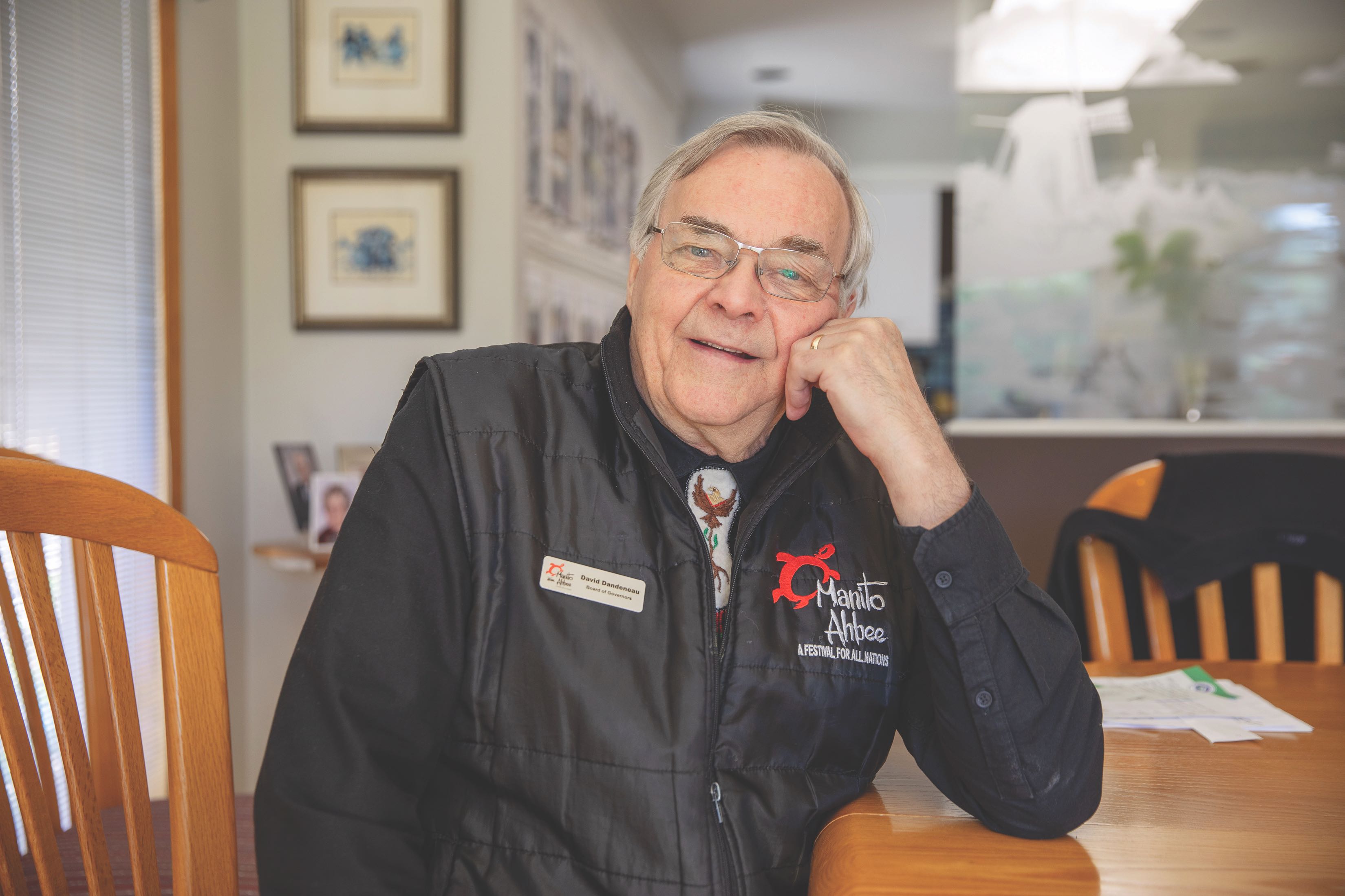 David Dandeneau est le président du conseil du festival Manito Ahbee.