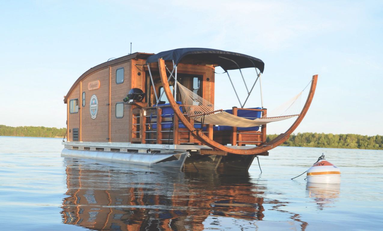 Le bateau Odyssée de la compagnie Voyageur Houseboats.