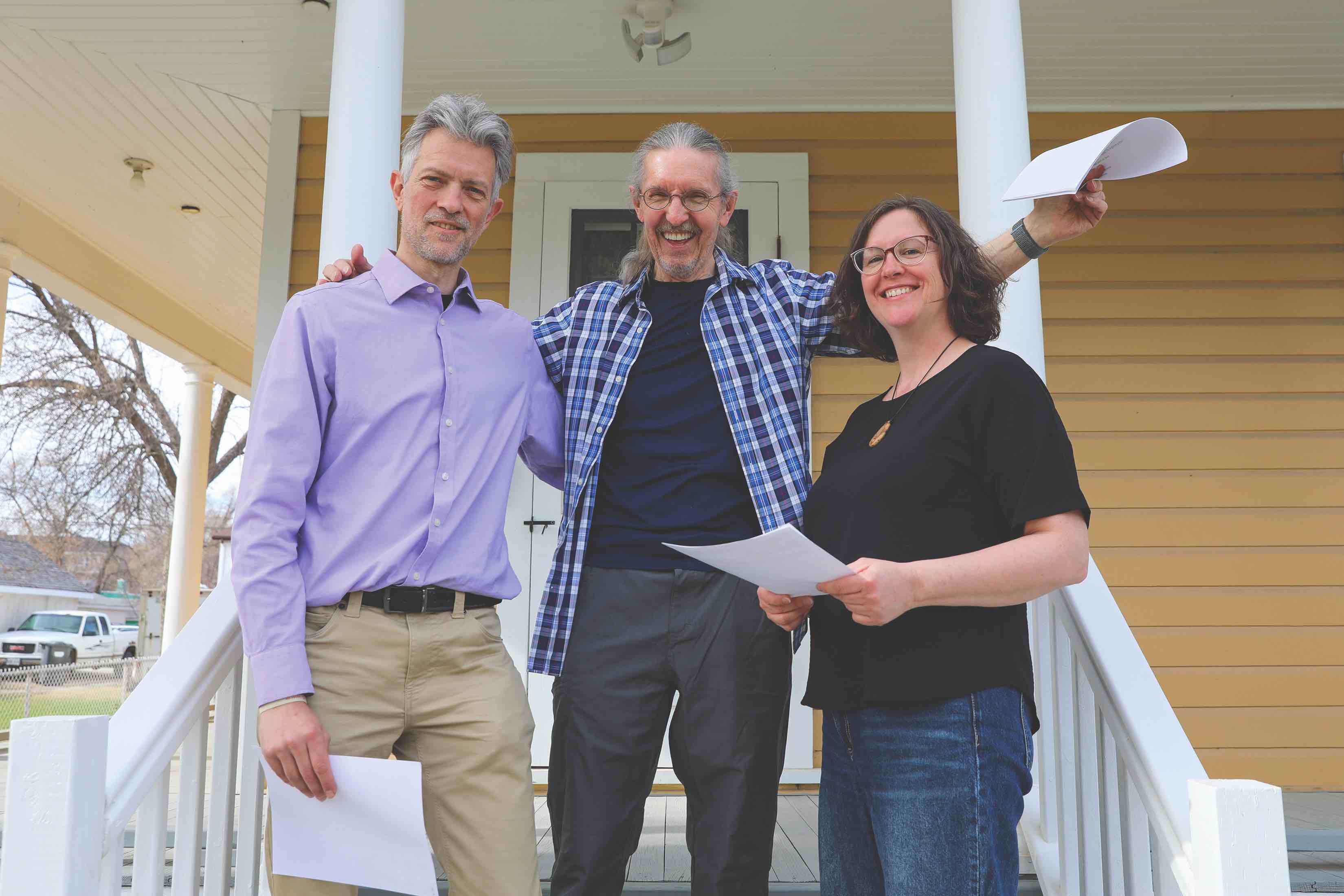 Éric Léonard, Bernard Beaudry et Lorène Lailler.