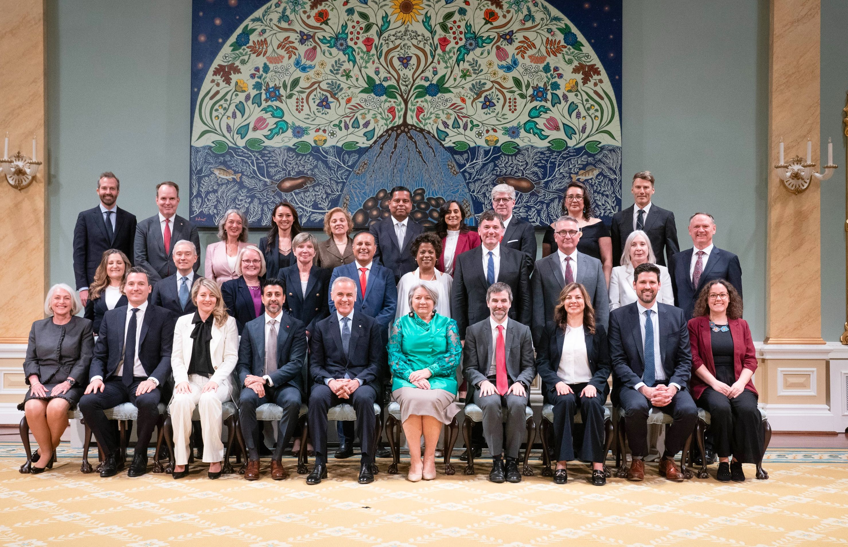 Le nouveau Conseil des ministres du Canada.