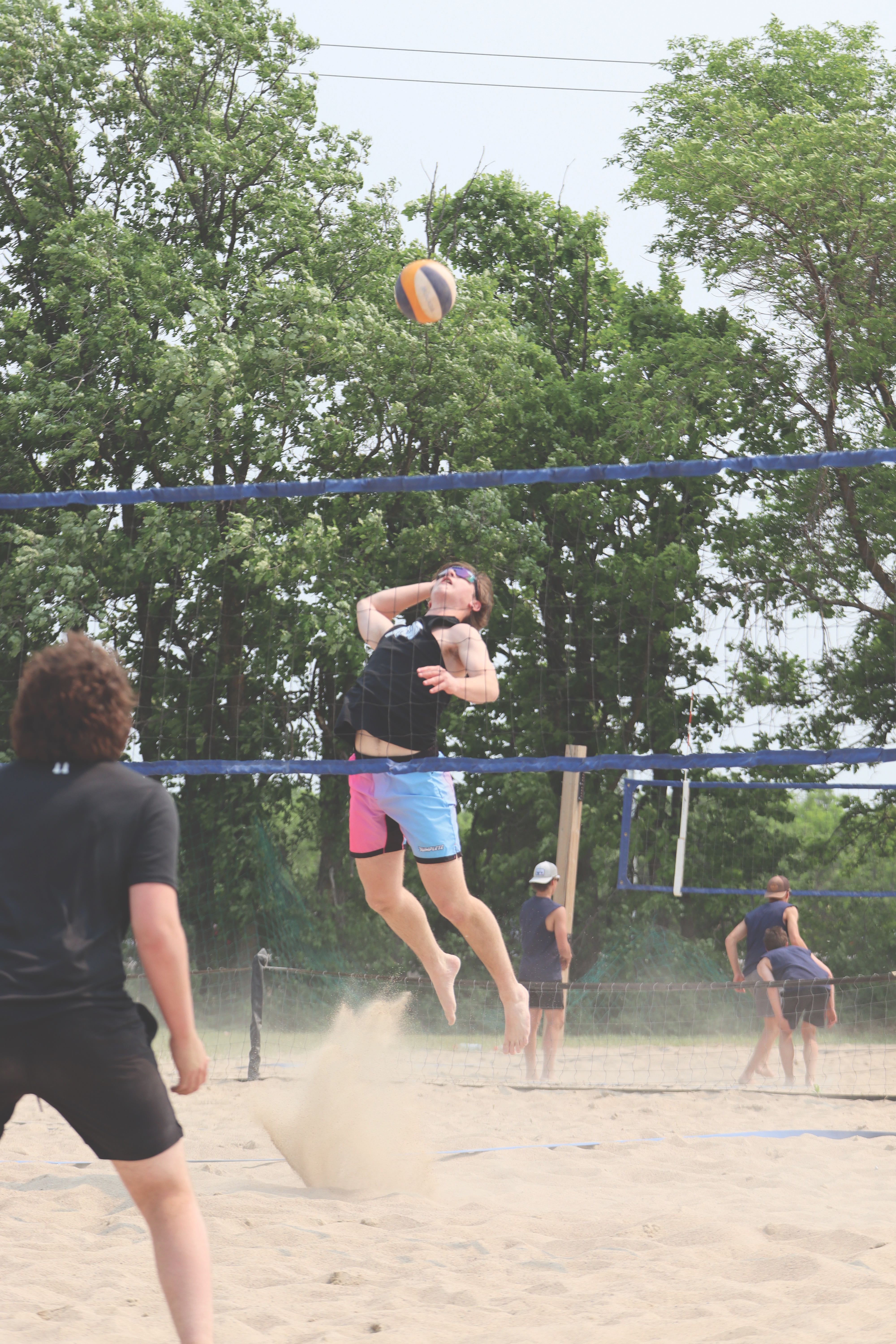 Logan Barnabé, sur le terrain. 