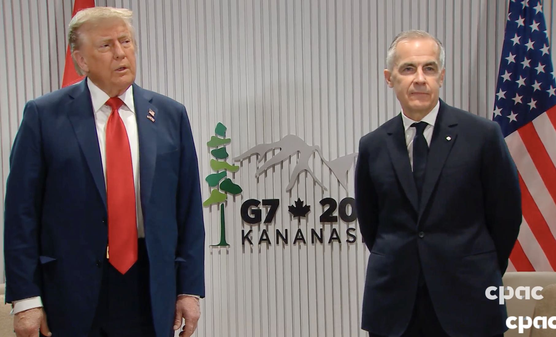 Donald Trump et Mark Carney.