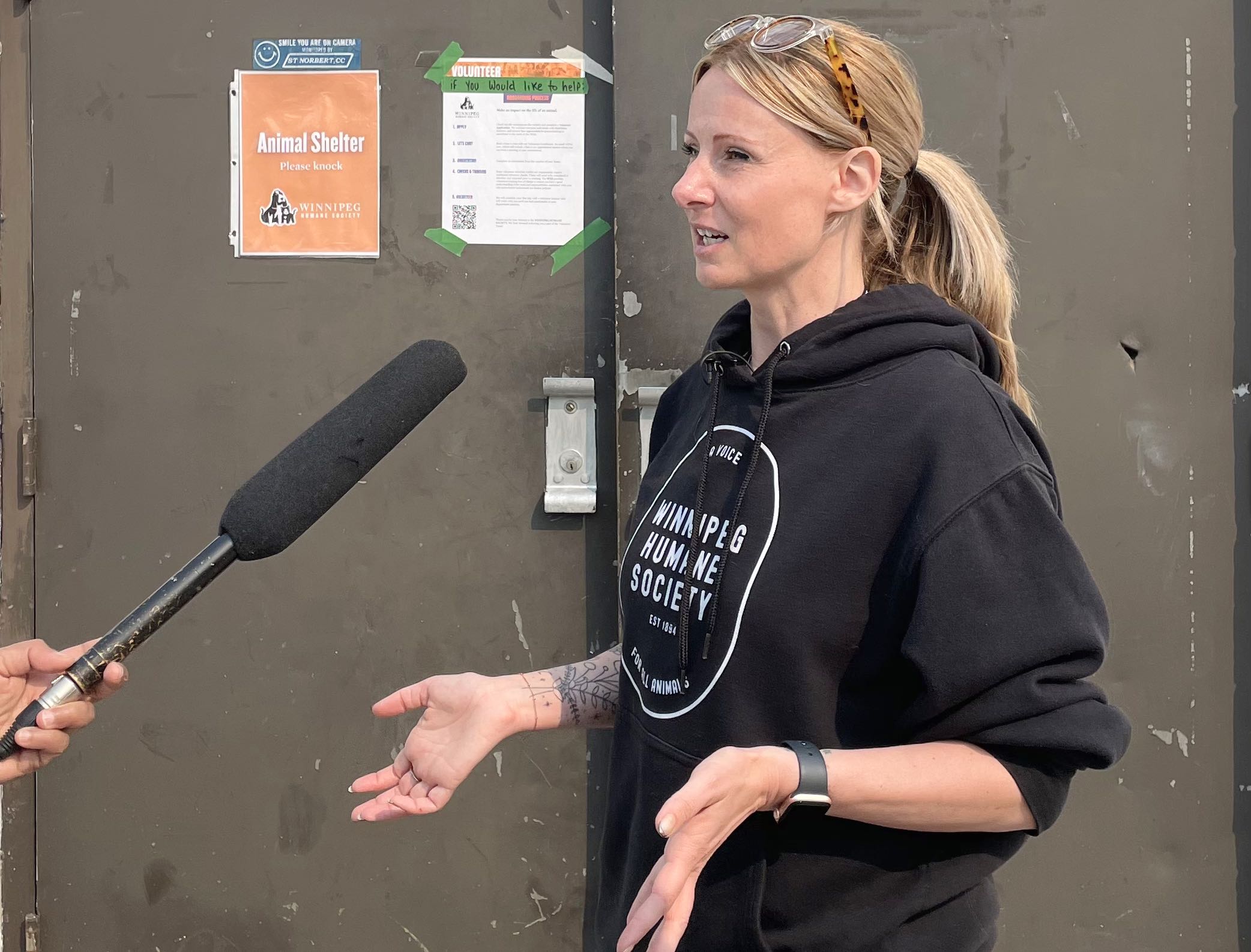 Carly Peters, directrice des communications et du marketing pour la Winnipeg Humane Society.
