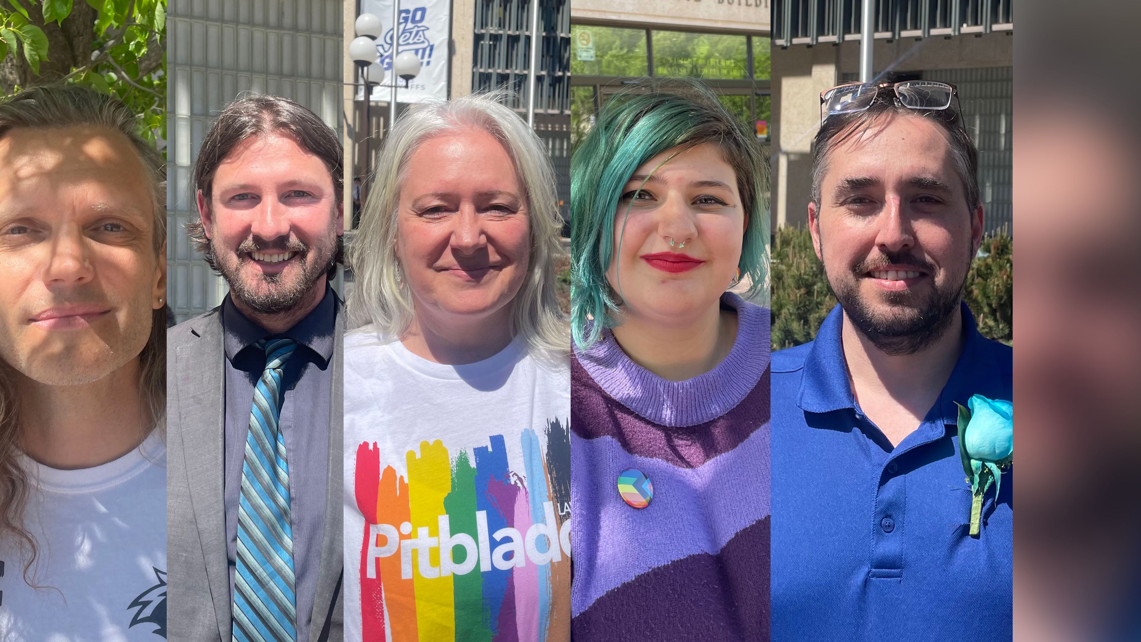 De gauche à droite : Adam Engel, Mathieu Allard, Tracey Epp, Neeka Macivur et Barry Karlenzig.
