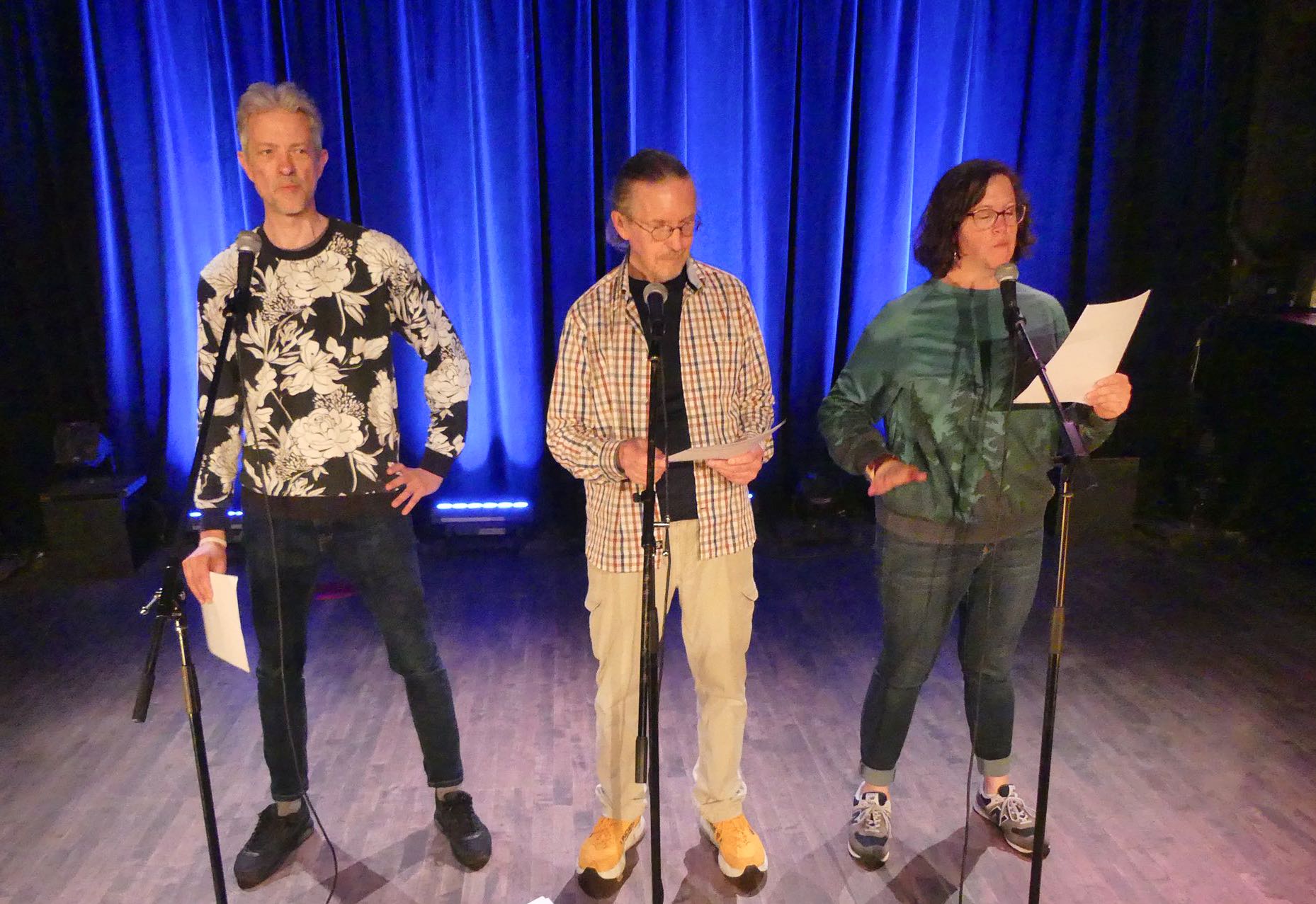 Éric Léonard, Bernard Beaudry et Lorène Lailler étaient au Cabaret Lion d'Or à Montréal.